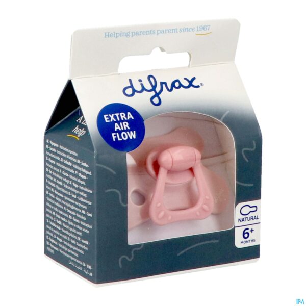 Packshot Difrax Fopspeen Natural 6+m Special Edit.pink Opal