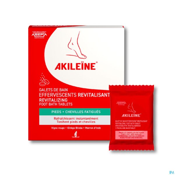 Productshot Akileine Galets Bain Efferv.revitalisants 6x20g