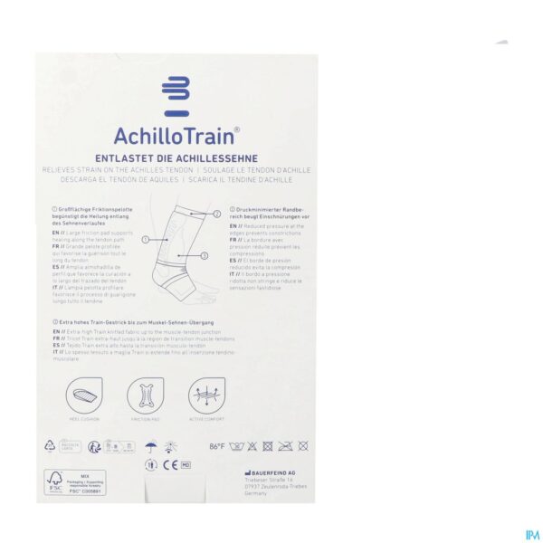 Packshot Achillotrain Enkelbandage Zwart M5