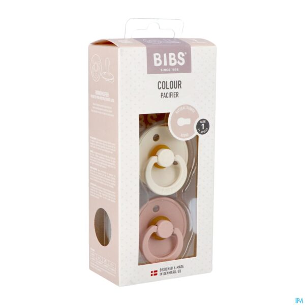 Packshot Bibs 1 Fopspeen Duo Ivory&blush