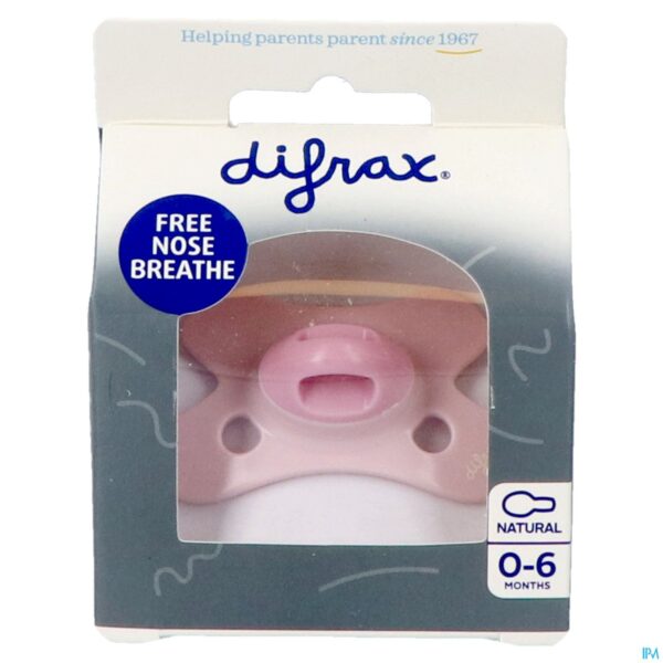 Packshot Difrax Fopspeen Natural 0-6m Spec Edit Rose Quartz
