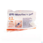 Packshot Bd Microfine+ Ins.sp Demi 0,3ml 30g 8mm 10 324826