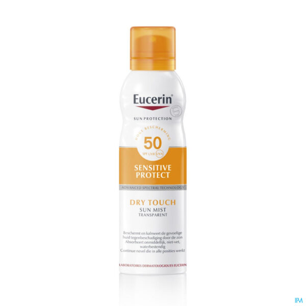 Packshot Eucerin Sun Invisible Mist Dry Touch Ip50+ 200ml