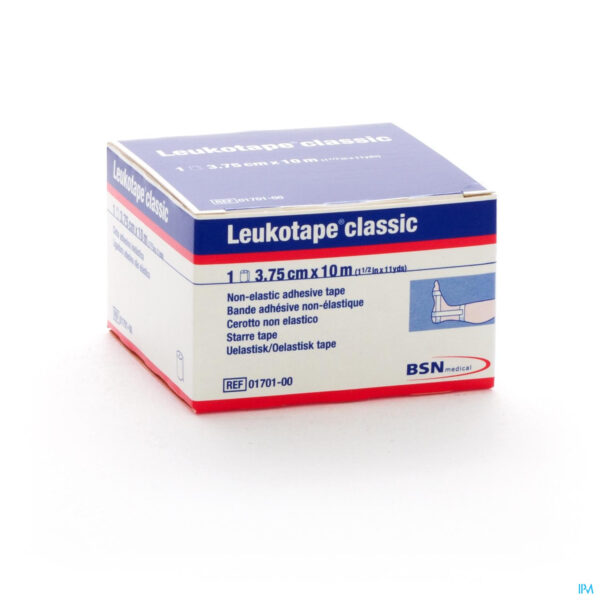 Packshot Leukotape Classic Wit 3,75cmx10m 1 0170100
