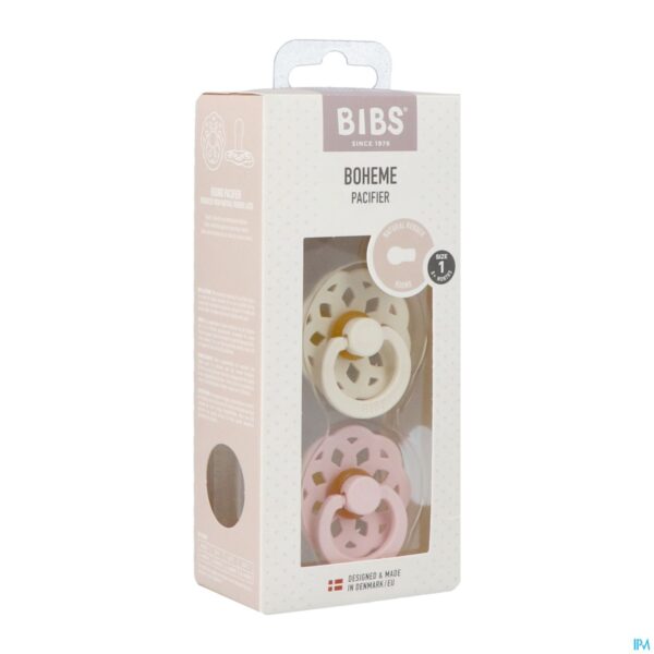 Packshot Bibs 1 Fopspeen Boheme Duo Ivory&blossom