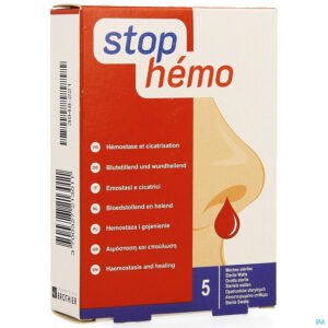 Packshot Stop Hemo Watten Steriel 5x4cm