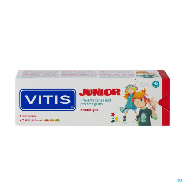 Packshot Vitis Junior Gel Tandpasta 75ml