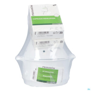 Packshot Aromaforce Bio Inhalatie Caps 15 + Inhalator