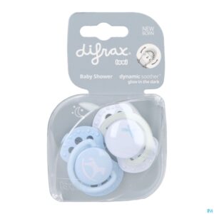 Packshot Difrax Fopspeen Dynamic Newborn Babyshower Blue 2