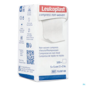 Packshot Leukoplast Compress N/woven N/st. 5cmx5cm 100
