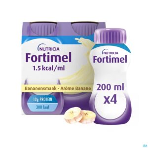 Packshot Fortimel 1.5kcal Banaan 4x200ml