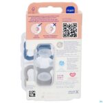 Packshot Mam Supreme Fopspeen Silicone 6-16m Blue 2