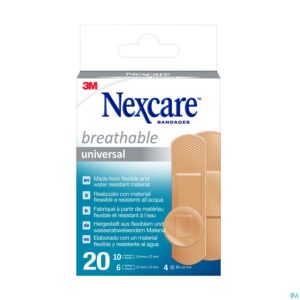 Packshot Nexcare 3m Breathabl.univer. Ass. Strips20 N0320as