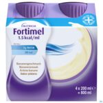 Packshot Fortimel 1.5kcal Banaan 4x200ml