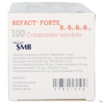 Packshot Befact Forte B1-B2-B6-B12 - 100 Omhulde Tabletten UD (Unit Dose)