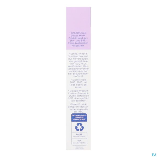 Packshot Mam Perfect Night Fopspeen Silic.pure 0-6m Pink 2