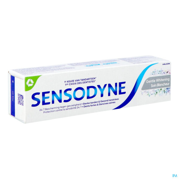 Packshot Sensodyne Gentle Withening Tandpasta Tube 75ml Nf