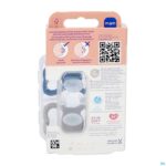 Packshot Mam Supreme Fopspeen Silicone 6-16m Blue 2