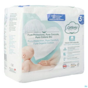 Packshot Cottony Baby Diapers Size 3 4 - 9kg 32