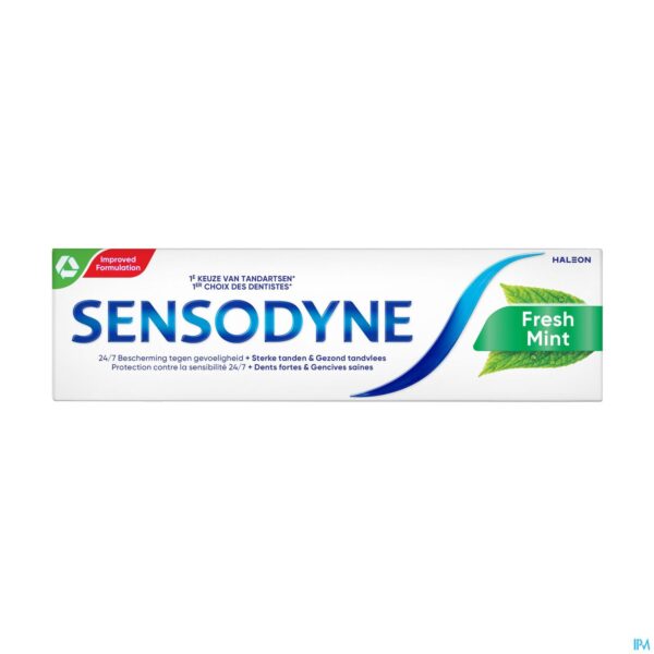 Packshot Sensodyne Fresh Mint Tandpasta 75ml Nf Packshot Sensodyne Fresh Mint Tandpasta 75ml Nf