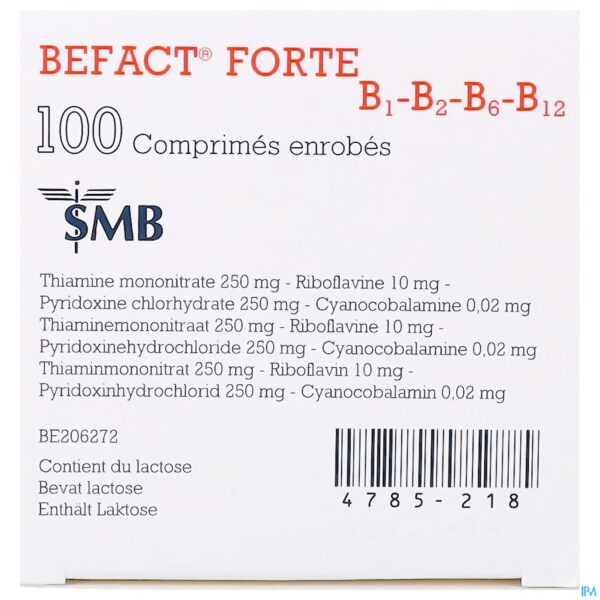 Packshot Befact Forte B1-b2-b6-b12 Omhulde Tabl 100