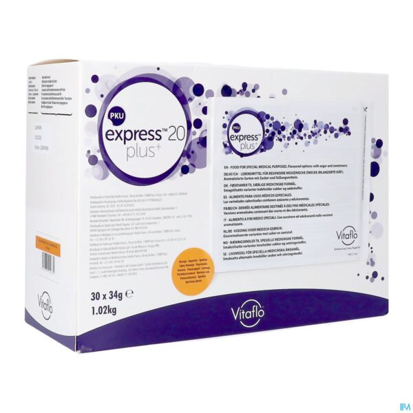 Packshot Pku Express Plus 20 Sinaasappel 30x34g