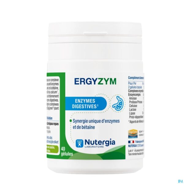 Packshot Ergyzym Caps 40 Nf
