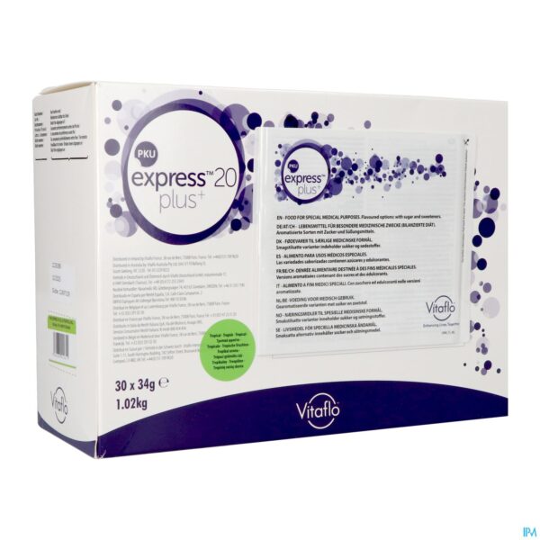 Packshot Pku Express Plus 20 Tropical 30x34g