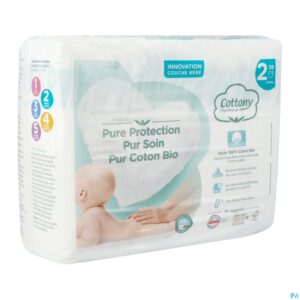 Packshot Cottony Baby Diapers Size 2 3 - 6kg 38