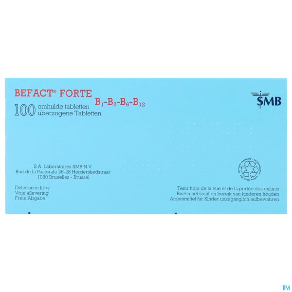 Packshot Befact Forte B1-b2-b6-b12 Omhulde Tabl 100