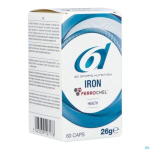 Packshot 6d Iron Ferrochel Caps 60 Nf