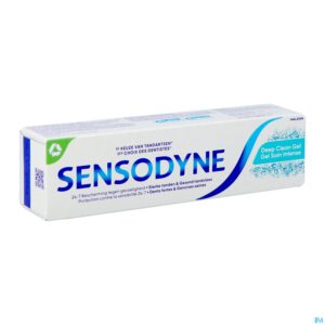 Packshot Sensodyne Deep Clean Gel Tandpasta Tube 75ml Nf