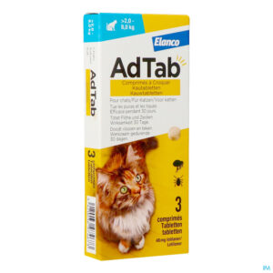 Packshot Adtab 48mg Kat >2kg-8kg Kauwtabl 3