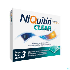 Packshot Niquitin Clear Patches 14 X 7mg