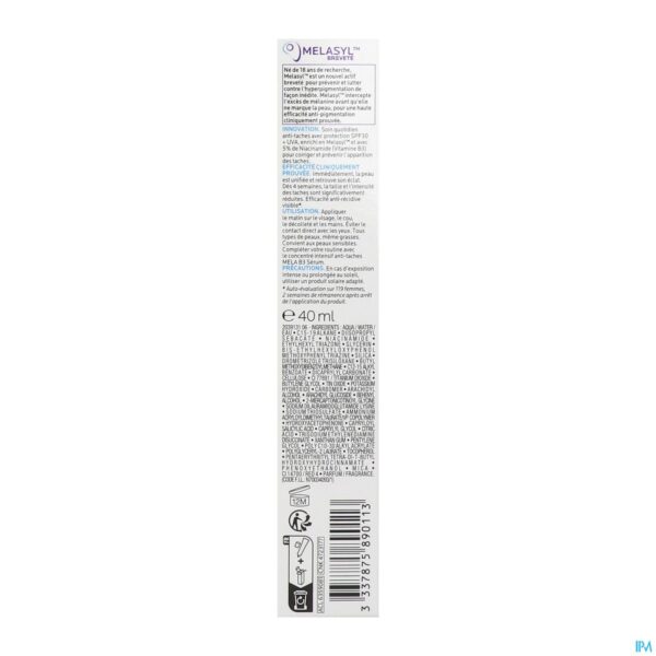 Packshot Lrp Mela B3 Spf30 Creme Soin 40ml