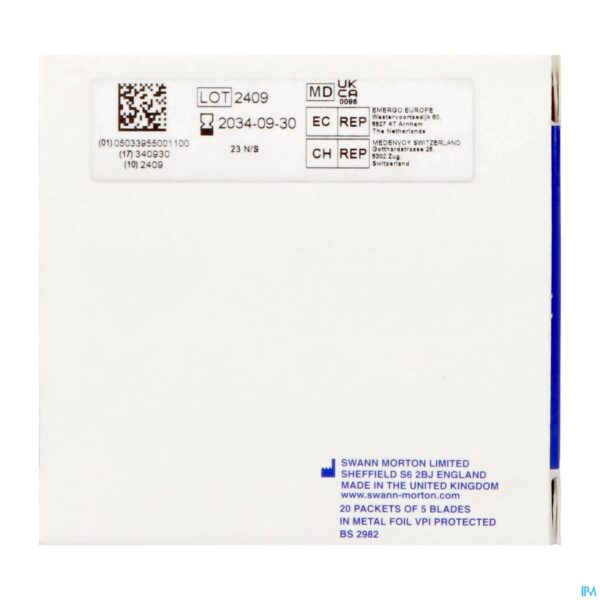 Packshot Swann-morton N/st Scalpelmesjes N23 100 Consulta