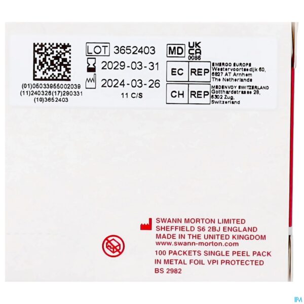 Packshot Swann-morton St Scalpelmesjes N11 100 Consulta