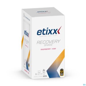 Packshot Etixx Recovery Shake Raspberry-kiwi Pdr 8x50g