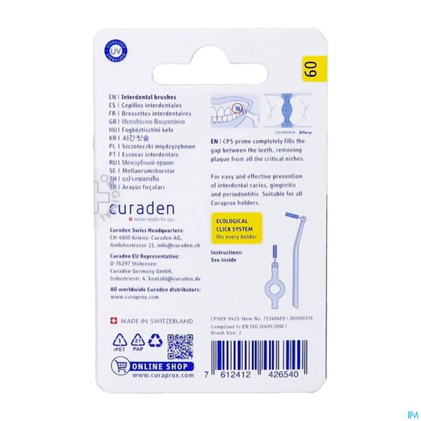 Packshot Curaprox Cps 09 Prime Brushes Refill 8