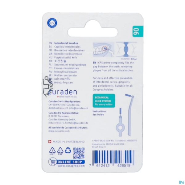Packshot Curaprox Cps 06 Prime Brushes Refill 8