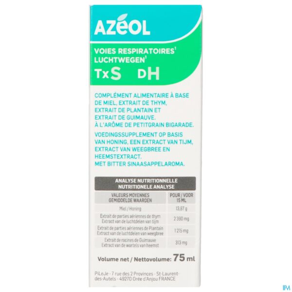 Packshot Azeol Sirop Dh 75ml