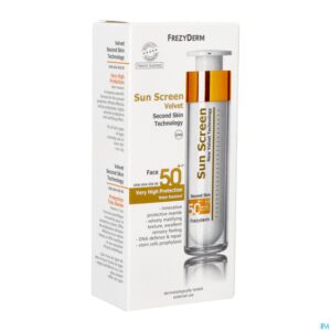 Packshot Frezyderm Sunscreen Velvet Face Spf 50+ 50ml