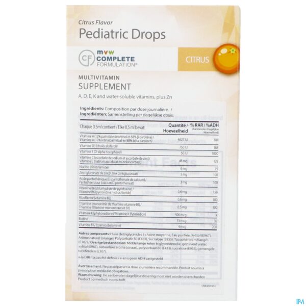Packshot Mvw Complete Formul. Multivit.pediatric Drops 30ml