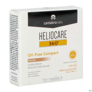 Packshot Heliocare 360° Oil Free Compact Spf50+ Beige 10g
