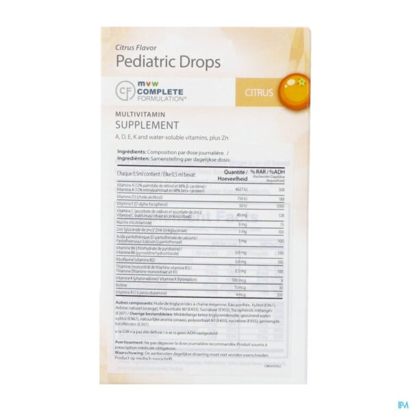Packshot Mvw Complete Formul. Multivit.pediatric Drops 30ml