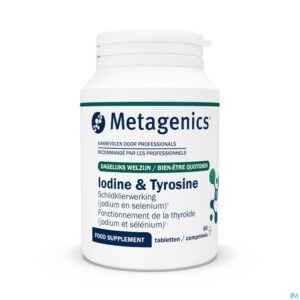 Packshot Iodine&tyrosine Tabl 60 Metagenics