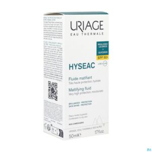 Packshot Hyseac Fluide Matifiant Spf50+ 50ml