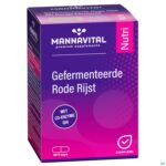 Packshot Mannavital Gefermenteerde Rode Rijst V-caps 60