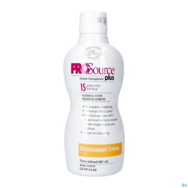 Packshot Prosource Plus Cr Sinaasap. 15g Eiwit/30ml Fl887ml Packshot Prosource Plus Cr Sinaasap. 15g Eiwit/30ml Fl887ml