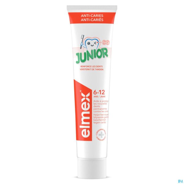 Productshot Elmex A/caries Junior Tandpasta 75ml